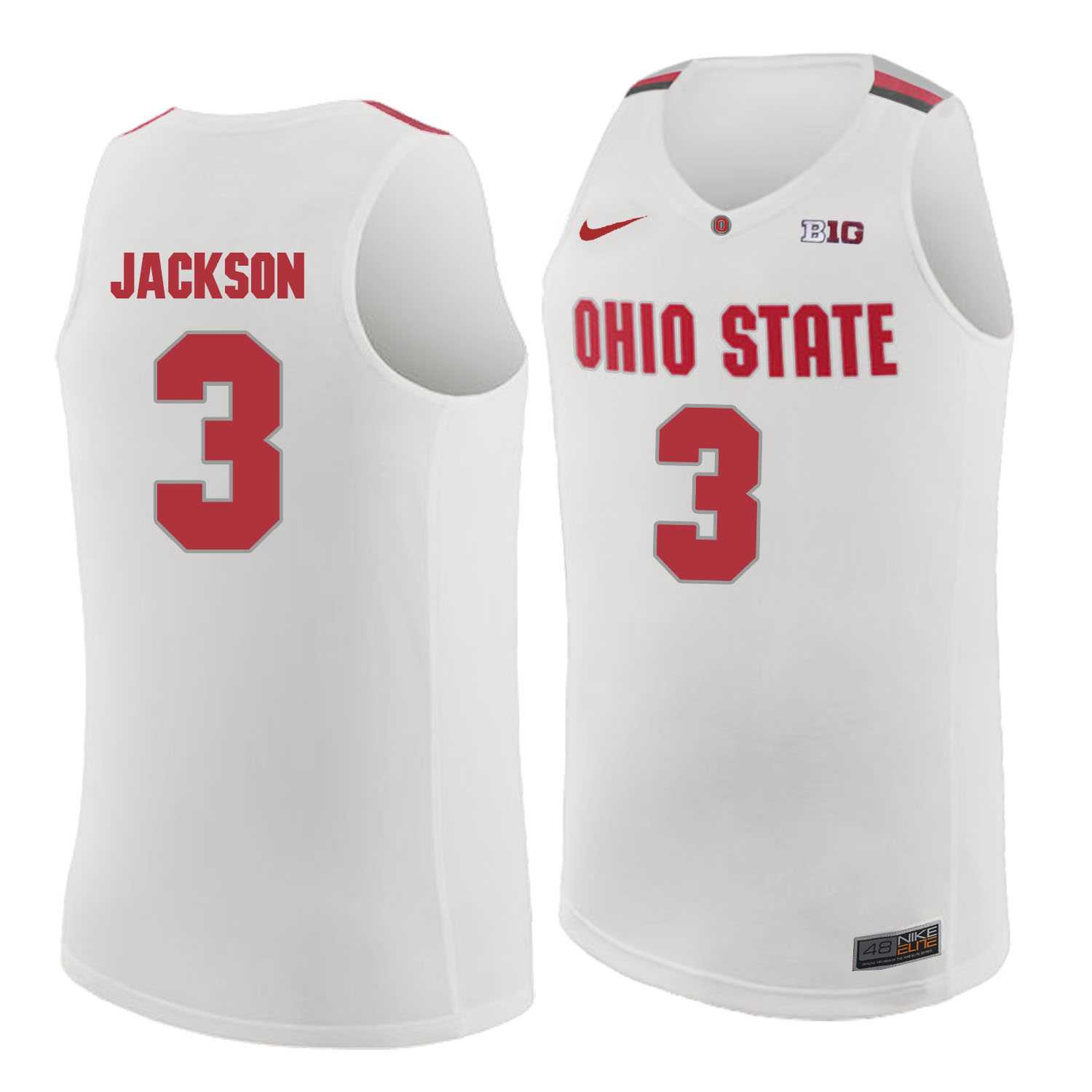 Ohio State Buckeyes #3 C.J. Jackson White College Basketball Jersey Dzhi,We sell and wholesale Ohio State Buckeyes #3 C.J. Jackson White College Basketball Jersey Dzhi on line form chian!